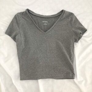 Grey Baby Tee